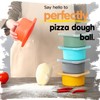 KEVJES Stackable Silicone Artisan Pizza Dough Proofing Proving Containers with