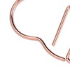 100Pcs Heart Shaped Paper Clips Iron Decorative Paperclips Set with