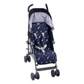 JYOKO Kids Universal 100% Cotton pram Liner for Stroller Compatible with Baby Home, Easy Walker, Mountain Buggy (Rock Hero, Reversible)