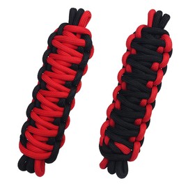Door Limiting Straps, 2PCS Heavy Duty Adjustable Door Check Strap Compatible with 1987-2024 Jeep Wrangler Door Straps JK JL TJ YJ CJ JKU Load (Red)