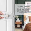 HSEAMALL Door Lever Handle Lock, Interior Door Handle with Lock