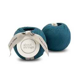 About Strings 100% Organic Cotton No.3 Light DK Yarn 3.53oz(100g) 234 Yards per Ball, 2-Pack (Lagoon)