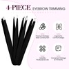 4pcs Tweezers Kit Professional Stainless Steel - Pointed, Slant, Flat