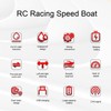 RC Boat Waterproof Off Water Induction Dual Motor Remote Control
