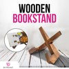 Wooden Book Stand for Kitchen | Premium Cookbook Holder with