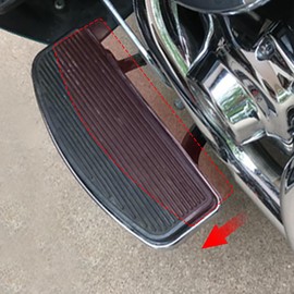 HDBUBALUS 1-1/4 Inch Driver Floorboard Extension Kit Fit for Harley Touring Electra Glides Road Glides Road Kings Street Glides Trikes 2009-2022 Chrome