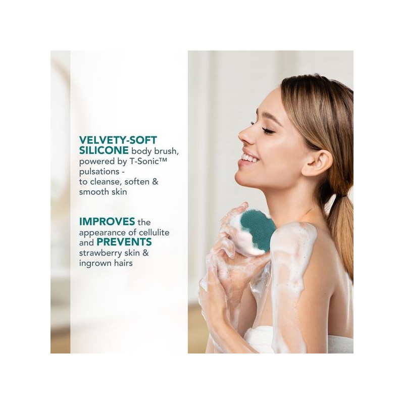 FOREO LUNA 4 Body - Massaging Body Brush, Peach Perfect