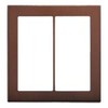 Panasonic WTV6102A1 Square Switch Plate, 2 Connections, Dark Brown