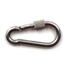 M8 Locking Carabiner Climbing Keychain 304 Stainless Steel Spring Snap