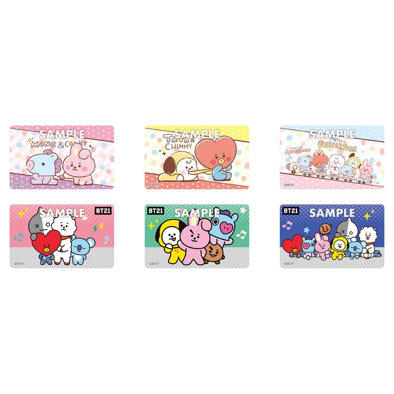 BT21 Deco Stickers with Gum, Pack of 20, Candy Toy,
