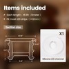 Muzata 16.5FT/5M Spotless Silicone LED Channel White Bendable LED Diffuser