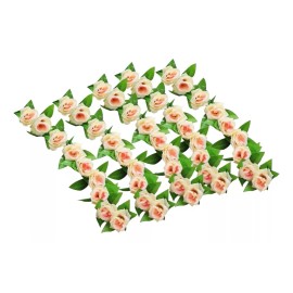 Hogareno Ec 5 Piezas Guia Enredadera Con Rosas Artificiales Decoración