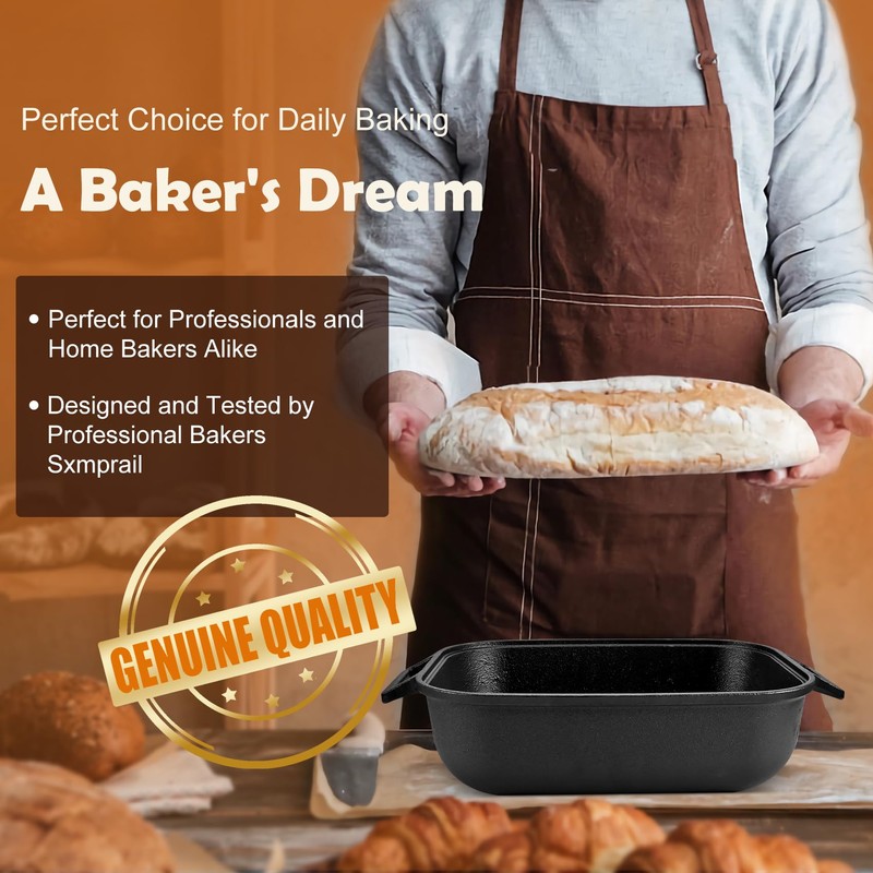 Cast Iron Bread Pan With Lid ,Replace challenger Bread Pan,