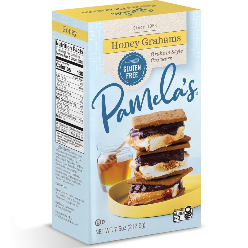 Pamela's Products Gluten-Free Graham Crackers Honey - 7.5 oz (Pack