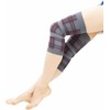 Rakusaku Knee Supporter Gray Check (Left and Right Knee Supporter)