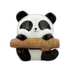 Pandarama Panda On Branch Money Box Black & White