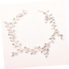 IWOWHERO Elegant Bridal Headband Wedding Rhinestone Head Jewelry Soft Chain
