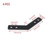 KUMGROT Black 135 Degree Flat Corner Brace Brackets Carbon Steel