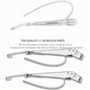RigidWire 1 Pair Front Windshield Wiper Arm Kit Noiseless Rust