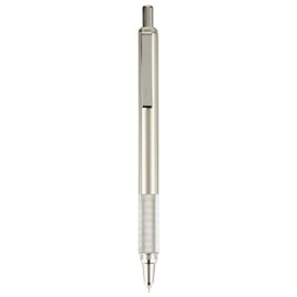 Zebra Pen Zebra Pen F-701 Retractable Ballpoint Pen, Stainless Steel Barrel, Fine Point, 0.8mm, Black Ink, 1-Pack