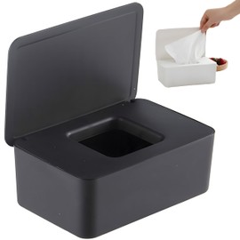 COREFUN Dispensador de Toallitas Húmedas, Caja de Almacenamiento, Fácil de Abrir y Cerrar, Sello Antifugas (Ferroso)