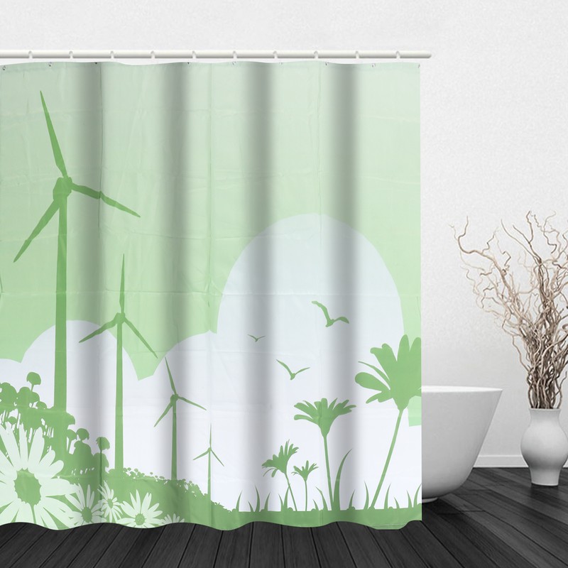 Blackout Curtains Waterproof Shower Curtain Blocking Drapes Window Curtain Panels