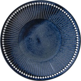 Minorutouki Mino Ware Albee, 220 Plates, Navy