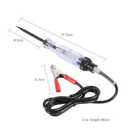 For Cars, Voltage Tester, Voltage Tester, Detector, DC 6V/24V, Total Length: 6.8 inches (17.3 cm), Power Supply Check, Power Disconnection, Wire Circuit, Route Detection, Polarity Verification,