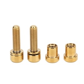 Bicycle Stem Screw Titanium M5x18mm Alloy High Strength Durable Rustproof Exquisite Colors Bike Stem Fixed Screws Gold