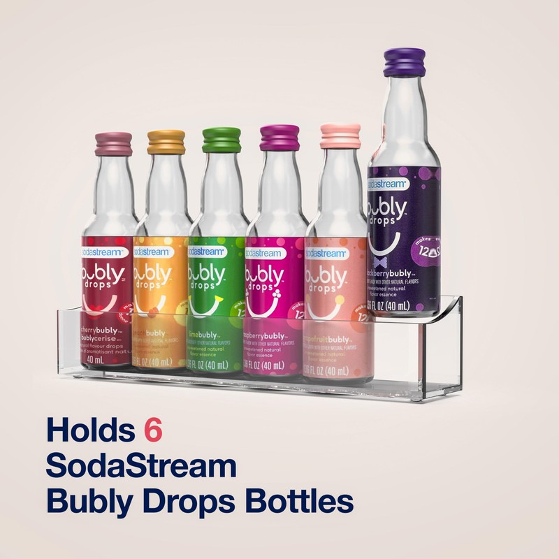 GALVANOX Acrylic Holder for SodaStream Bubly Drops - Countertop/Wall Mount