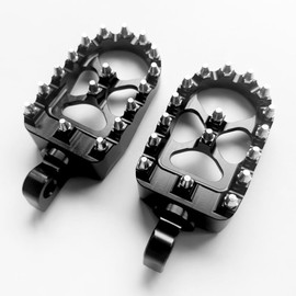 Ken R 883 Harley Cross Country Foot Pegs MX Club Style Left and Right Set Aluminum CNC Dyna XL