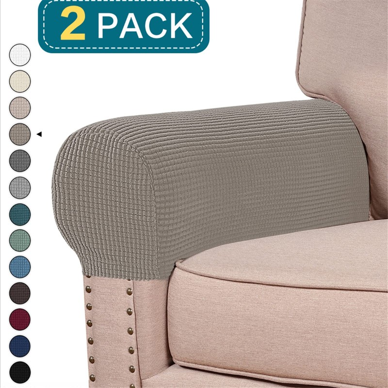 NC - Fundas elásticas para reposabrazos de elastano para sillas,