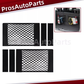 VEHITO 2 Pack with Tape Stickers, Universal Mesh Cargo Net for Car Trunk Storage
