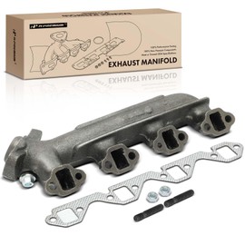 A-Premium Right Exhaust Manifold Kit W/Gasket, Studs & Nuts [5.0L] Compatible with Ford F-150, F-250, E-150 Econoline Club Wagon, E-250 Econoline & Lincoln Continental, Town Car & Mercury Colony Park