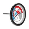 2Measure Large BBQ Thermometer Smoker Thermometer Smoker Smoking Oven Stainless