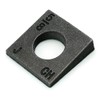 Beveled Square Washers in Plain Malleable Iron - 3/8" -