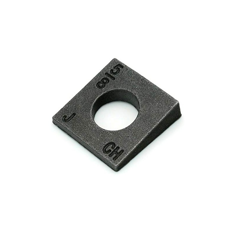 Beveled Square Washers in Plain Malleable Iron - 3/8" -