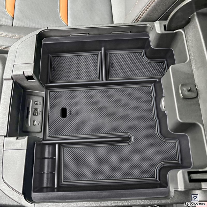 RUNROAD Center Console Organizer Tray Compatible with 2019-2022 Chevy Silverado