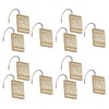Popular Bath Champagne Sinatra, Shower Curtain Hooks