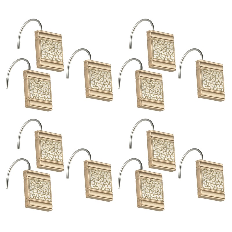 Popular Bath Champagne Sinatra, Shower Curtain Hooks