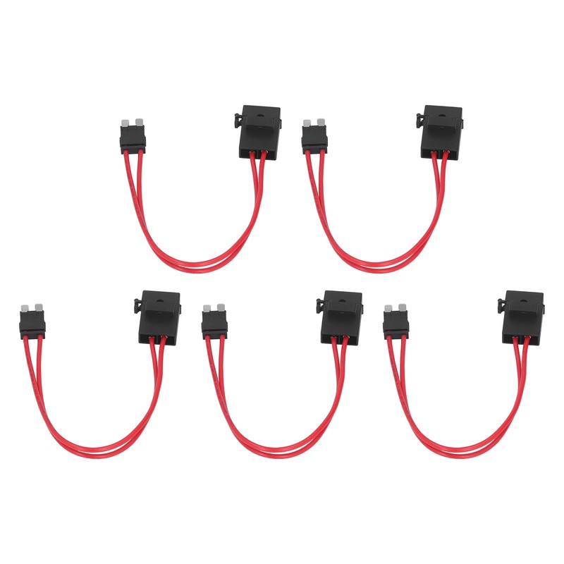 5Pcs Car Fuse Holder Connector Mini Heavy Duty Wire Extension