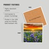 Lantern Press Texas Bluebonnet Flower Field and Sunset (Absorbent Ceramic