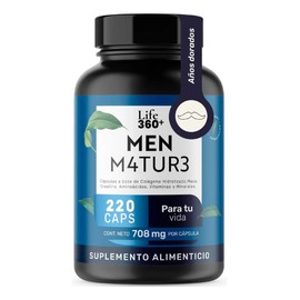 Colágeno Hidrolizado Multivitamínico Hombre 220 Cápsulas  Men M4tur3 Life 360