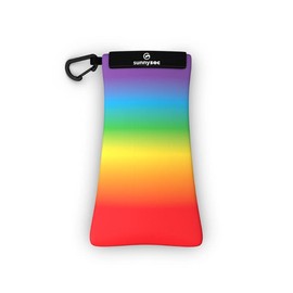 GOGGLESOC Sunnysoc Sunglasses Bag with Cleaning Cloth and Carabiner (Pride, One Size)