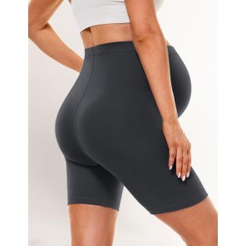 BONVIGOR Buttercloud Maternity Shorts Over The Belly- 5" Pregnancy Biker Shorts Lounge Yoga Pants