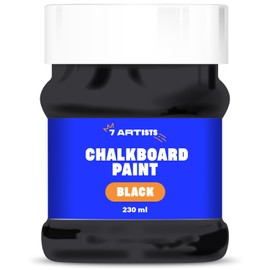 7 Artists Blackboard Paint 230 ml Black Chalk Paint | Chalkboard Paint | Black Board Paint Black | Chalk Board Paint | Chalk Board Paint Black | Blackboard Paint Black | Chalk Paint Black