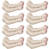 Eurzom 8 Pairs Elderly Skin Protector Sleeves Thin Skin Arm