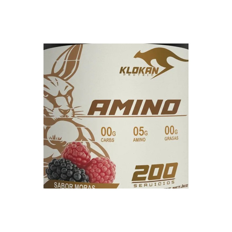 Aminoácidos En Polvo Klokan 1kg 200 Servicios Varios Sabores