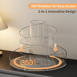 Molutsody Makeup Organizer for Vanity, Cosmetic Display Case with Drawers, Fits Makeup, Skincare Products, Brushes, Lipsticks, and Other Accessories, Versatile Storage Solution (Green)