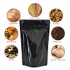 Rightpak Stand Up Pouches 100 Pieces 13cm x 21cm, Black